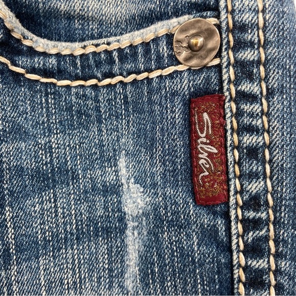 Silver Jeans‎ Co. Twisted Bootcut Low Rise Jeans Women's Size W27 L31 - Picture 9 of 13